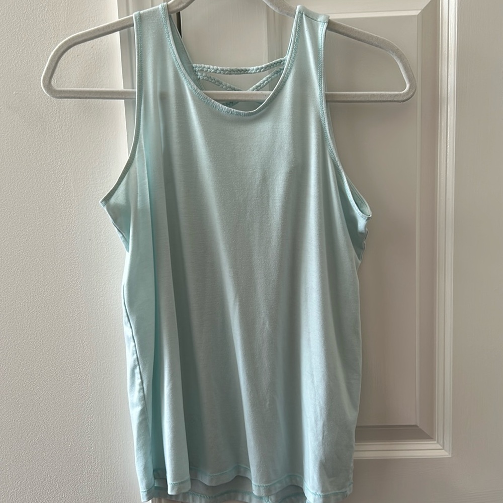Athleta girl tank with braided back detail - fits XS or S women’s XL girls